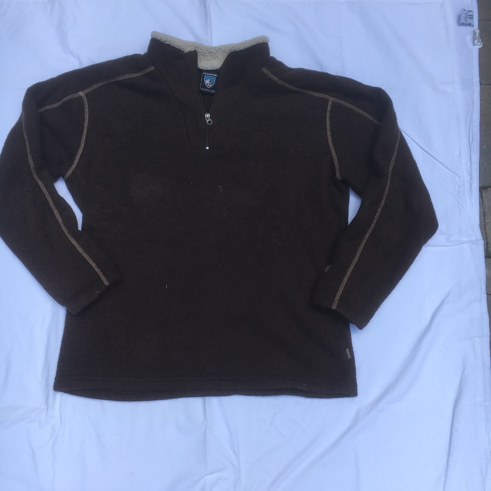 Kuhl Men's 1/4 zip pullover fleece sweater